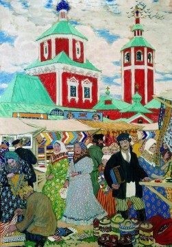  Boris Malerei - auf der Messe 1910 Boris Michailowitsch Kustodiew